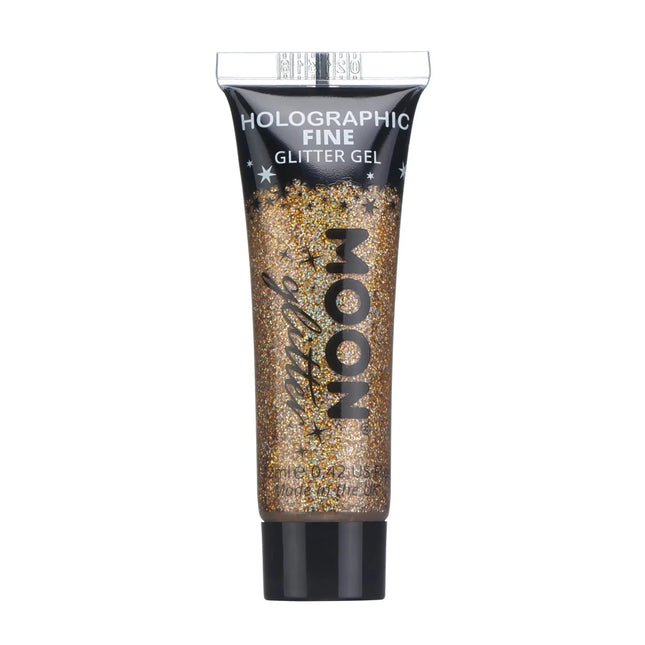 Moon Glitter Holographic Fine Glitter Gel Rose Gold 12ml van Moon Creations koop je bij Partywinkel