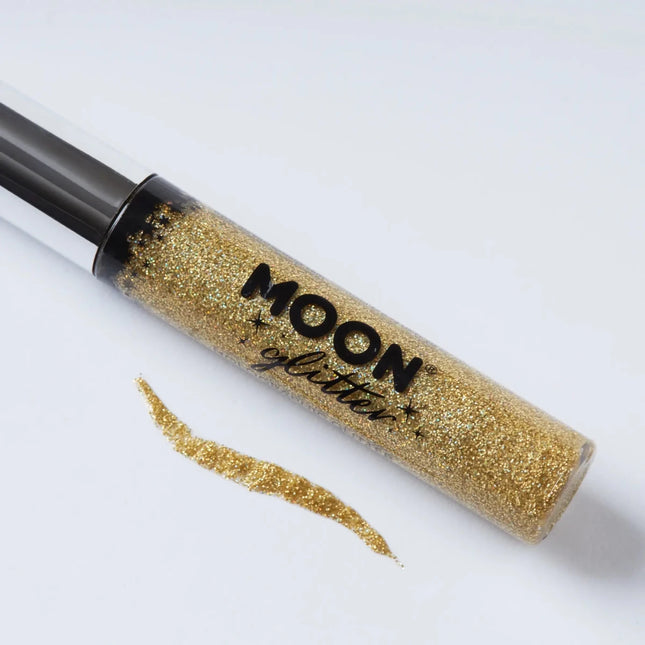 Moon Glitter Holographic Glitter Eye Liner Gold 10ml van Moon Creations koop je bij Partywinkel
