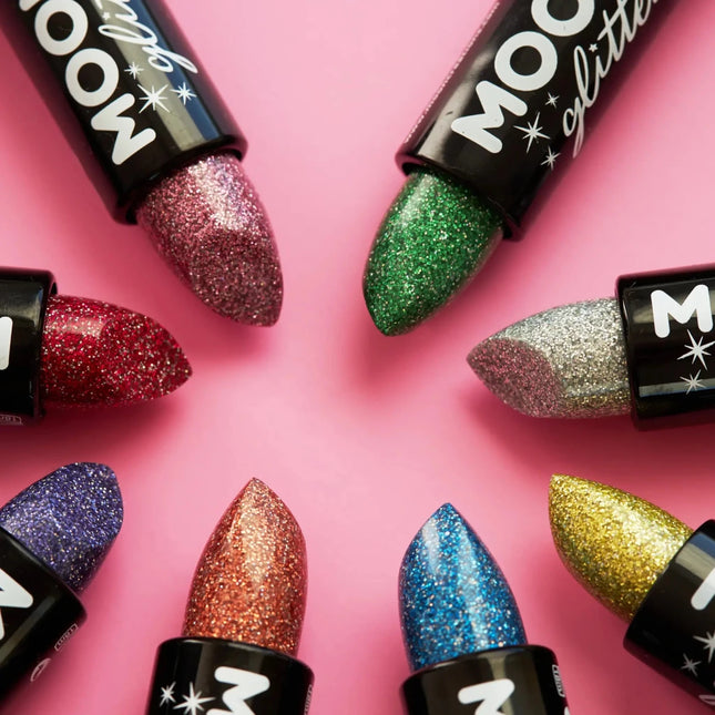 Moon Glitter Holographic Glitter Lipstick Blue 4.2g van Moon Creations koop je bij Partywinkel