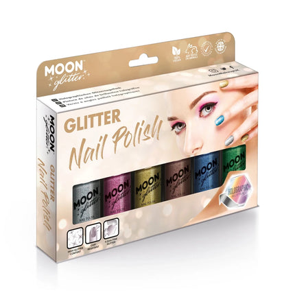 Moon Glitter Holographic Nail Polish Green 14ml van Moon Creations koop je bij Partywinkel