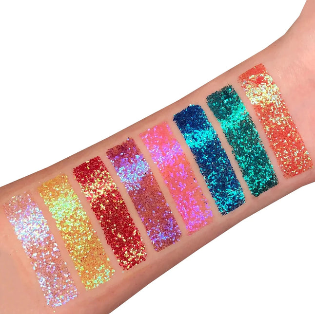 Moon Glitter Iridescent Fine Glitter Gel Blue 12ml van Moon Creations koop je bij Partywinkel