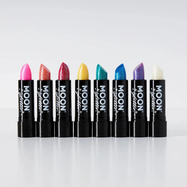 Moon Glitter Iridescent Glitter Lipstick Cherry 4.2g van Moon Creations koop je bij Partywinkel