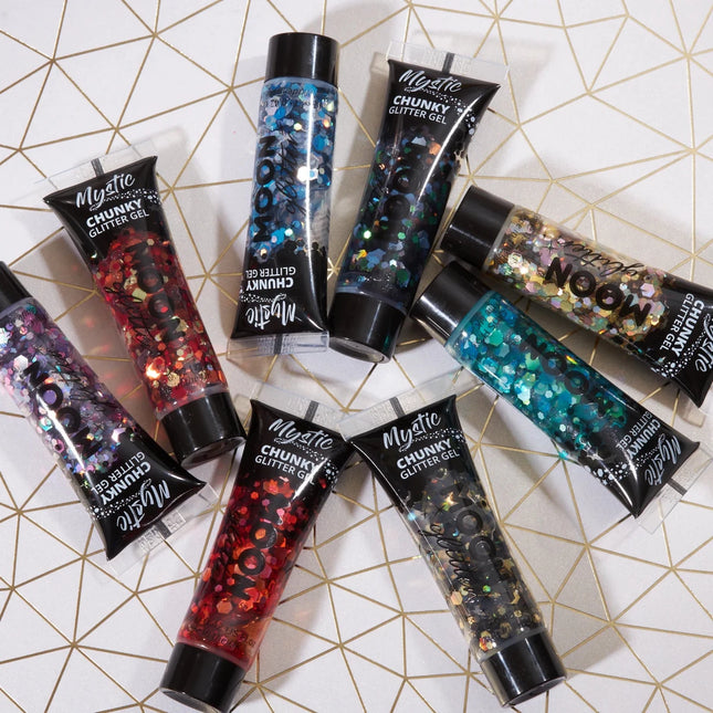 Moon Glitter Mystic Chunky Glitter Gel Atlantis 12ml van Moon Creations koop je bij Partywinkel