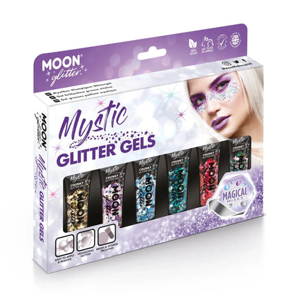 Moon Glitter Mystic Chunky Glitter Gel Autumn 12ml van Moon Creations koop je bij Partywinkel