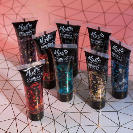 Moon Glitter Mystic Chunky Glitter Gel Chardonnay 12ml van Moon Creations koop je bij Partywinkel