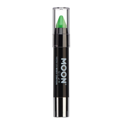 Moon Glow Intense Neon UV Body Crayons Intense Green 3.2g van Moon Creations koop je bij Partywinkel