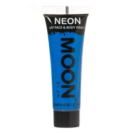 Moon Glow Intense Neon UV Face Paint Intense Blue van Moon Creations koop je bij Partywinkel