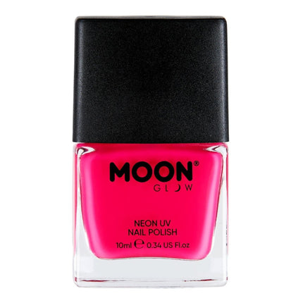 Moon Glow Intense Neon UV Nail Polish Intense Pink 14ml van Moon Creations koop je bij Partywinkel