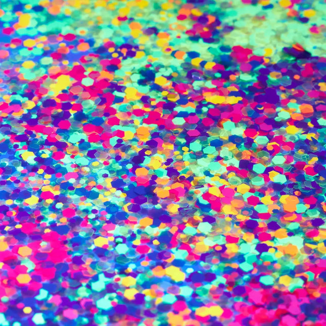Moon Glow Neon UV Chunky Glitter Hot Pink 3g van Moon Creations koop je bij Partywinkel