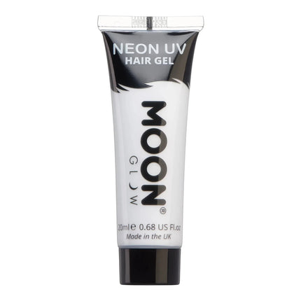 Moon Glow Neon UV Hair Gel White 20ml van Moon Creations koop je bij Partywinkel