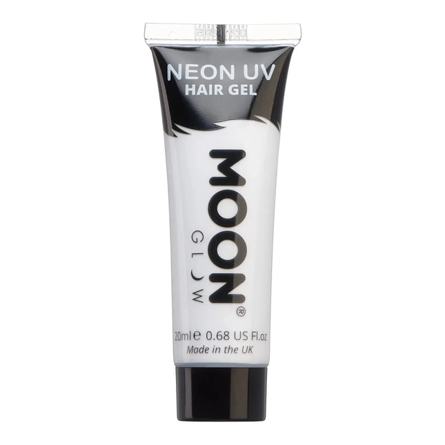 Moon Glow Neon UV Hair Gel White 20ml van Moon Creations koop je bij Partywinkel