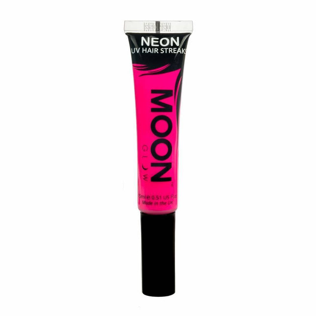 Moon Glow Neon UV Hair Streaks Intense Pink van Moon Creations koop je bij Partywinkel