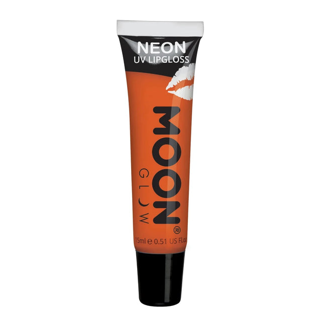 Moon Glow Neon UV Lipgloss Intense Orange Tangerine 15ml van Moon Creations koop je bij Partywinkel