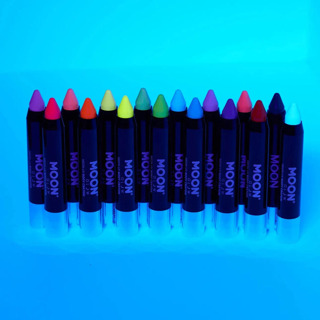 Moon Glow Pastel Neon UV Body Crayons Pastel Coral 3.2g van Moon Creations koop je bij Partywinkel