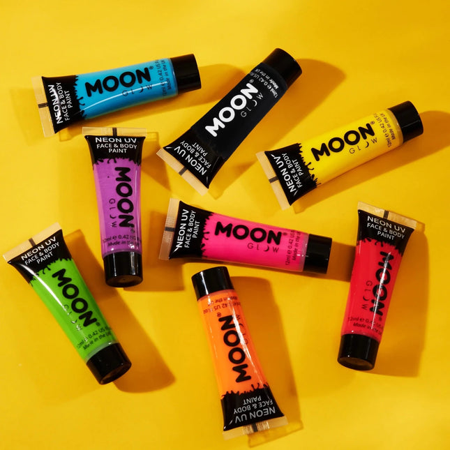 Moon Glow Pastel Neon UV Face Paint Pastel Orange 12ml van Moon Creations koop je bij Partywinkel