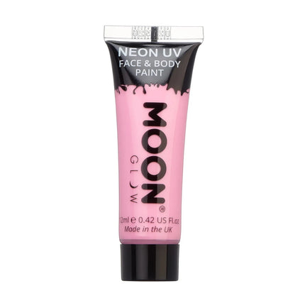 Moon Glow Pastel Neon UV Face Paint Pastel Pink 12ml van Moon Creations koop je bij Partywinkel