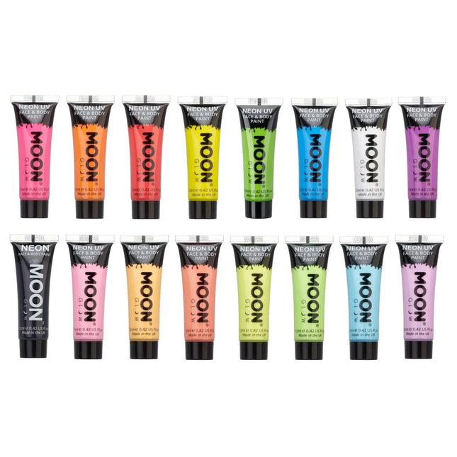 Moon Glow Pastel Neon UV Face Paint Pastel Yellow 12ml van Moon Creations koop je bij Partywinkel