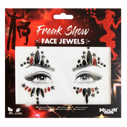 Moon Terror Halloween Face Jewels Freak Show van Moon Creations koop je bij Partywinkel