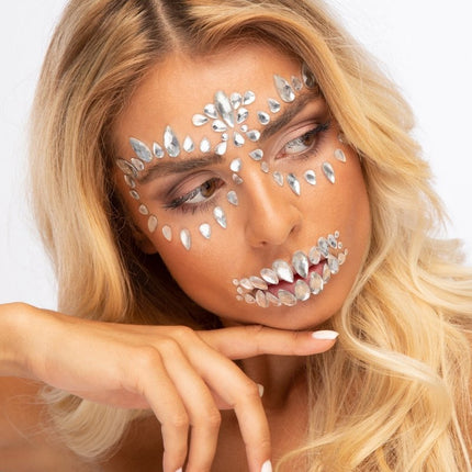 Moon Terror Halloween Face Jewels Sugar Skull van Moon Creations koop je bij Partywinkel