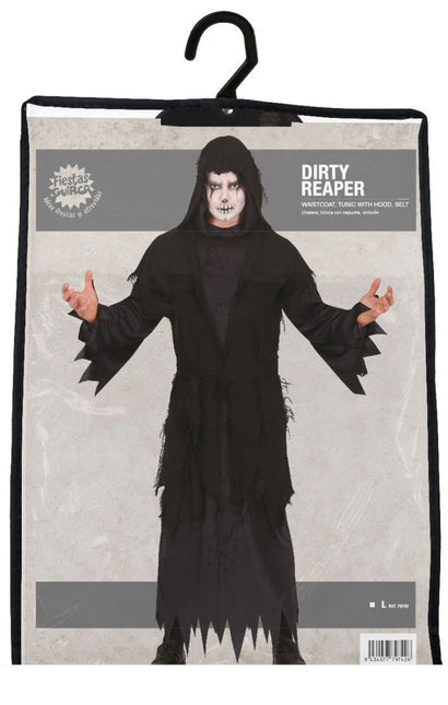 Moordenaar Halloween Kostuum Heren Zwart L van Fiestas Guirca koop je bij Partywinkel