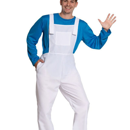 Costume des Schtroumpfs Bleu Blanc Hommes