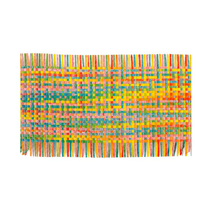 RUBAN DE TABLE MULTICOLORE 12 CM X 3 M