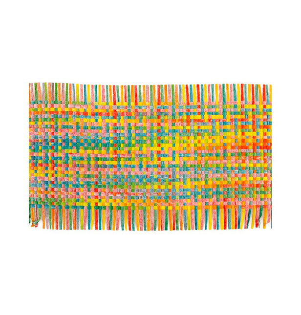RUBAN DE TABLE MULTICOLORE 12 CM X 3 M