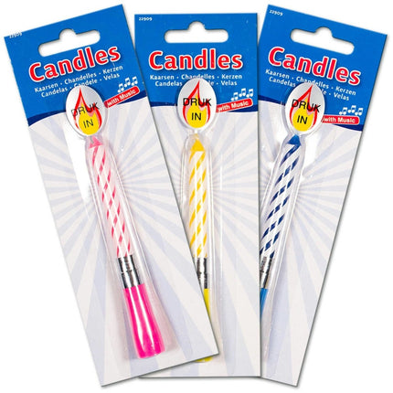 Muziek Kaars 12cm van Folat koop je bij Partywinkel