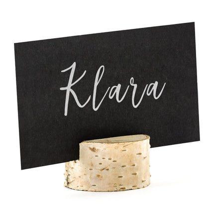 Naamkaarthouders Hout 4cm 10st van Partydeco koop je bij Partywinkel