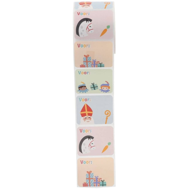 Naamstickers Cadeau Sint en pieten van Folat koop je bij Partywinkel