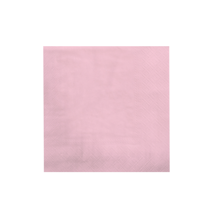 Serviettes de table rose pâle Pastel 16.5cm 8pcs