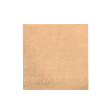 Serviettes de table orange pastel 16.5cm 8pcs