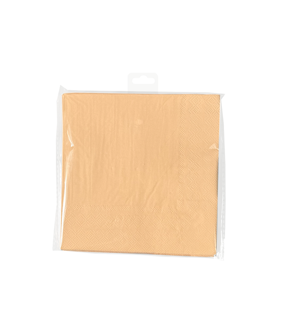 Serviettes - orange pastel