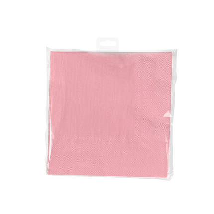Serviettes roses Pastel 16.5cm 8pcs