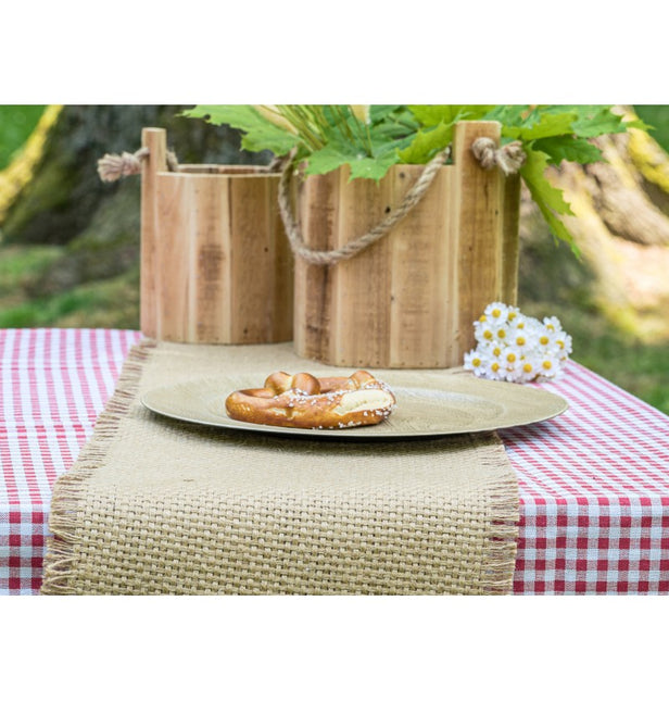RUBAN DE JUTE TRESSÉ NATUREL 10 CM X 3 M