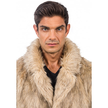 Manteau de fausse fourrure - Naturel - Unisexe