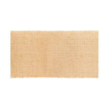 RUBAN DE TABLE EN JUTE À FIL NATUREL/DORÉ 10 CM X 5 M