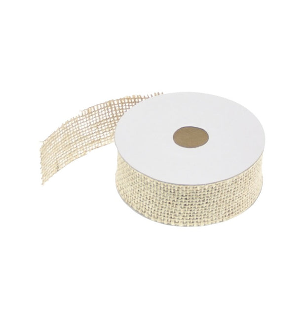 RUBAN DE TABLE EN JUTE NATUREL 2,8CM X 5M