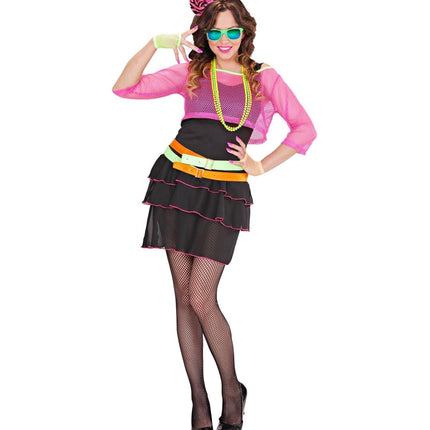 Neon 80S Kostuum Dames 4 delig - Partywinkel - 8003558989010