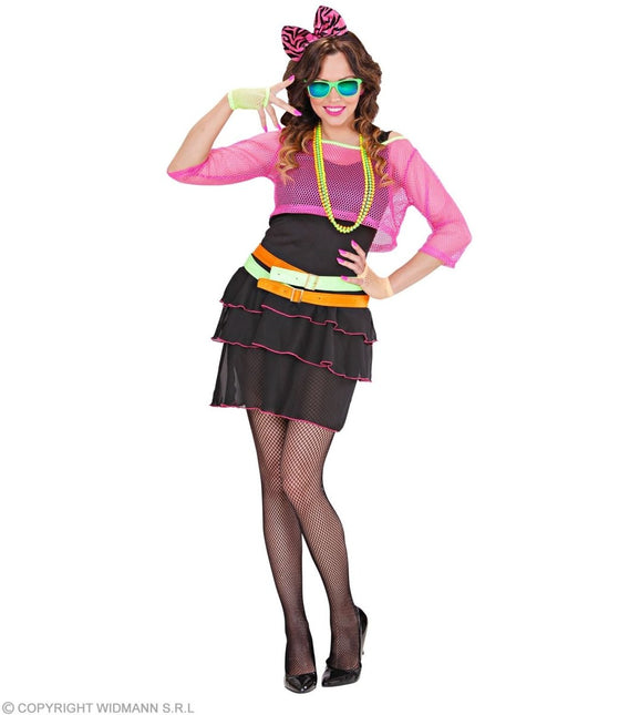 Neon 80S Kostuum Dames 4 delig - Partywinkel - 8003558989010