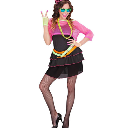Neon 80S Kostuum Dames 4 delig - Partywinkel - 8003558989010