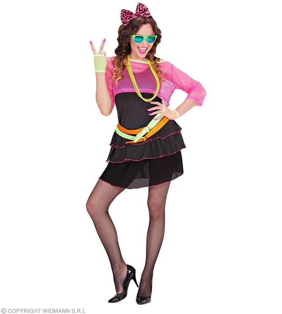 Neon 80S Kostuum Dames 4 delig - Partywinkel - 8003558989010