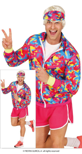 Neon 80S Kostuum Gekleurd Heren van Fiestas Guirca koop je bij Partywinkel