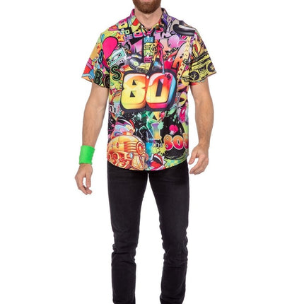 Neon 80S Shirt Heren van Wilbers & Wilbers koop je bij Partywinkel