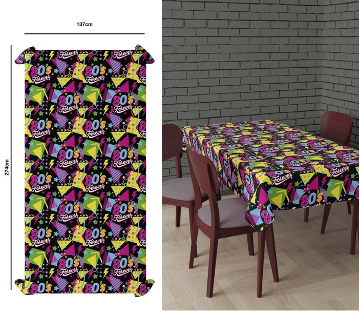 Neon 80S Tafelkleed 2,74m van Fiestas Guirca koop je bij Partywinkel
