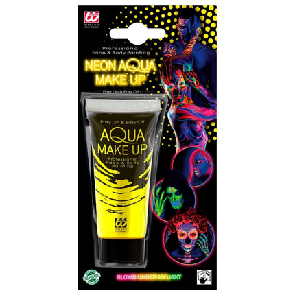 Neon Gele Schmink Glow In The Dark 30ml van Widmann koop je bij Partywinkel
