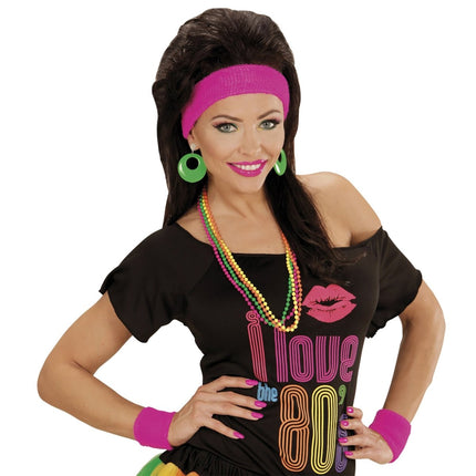 Neon Groene Oorbellen van Widmann koop je bij Partywinkel