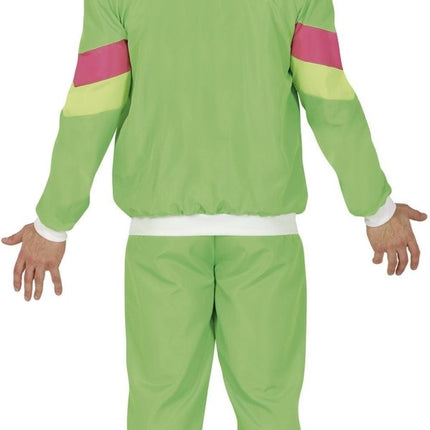 Neon Groene Trainingspak Fout Heren - Partywinkel - 8434077861943