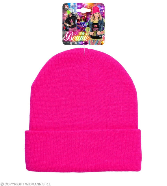 Neon Roze Muts van Widmann koop je bij Partywinkel