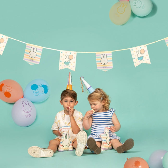 Nijntje Uitdeelzakjes Gekleurd 23cm 6st van Haza Witbaard koop je bij Partywinkel